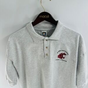 Vintage 90s Washington State Cougars Polo Shirt‎ Embroidered Logo XL